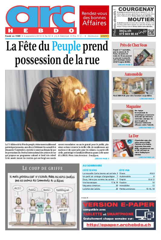 Jeudi 6 septembre 2018