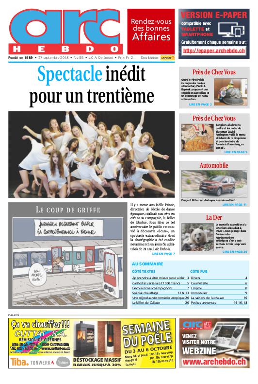 Jeudi 27 septembre 2018