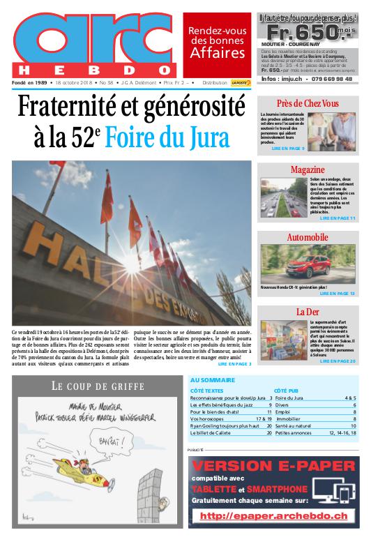 Jeudi 18 octobre 2018