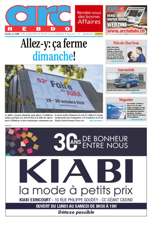 Jeudi 25 octobre 2018