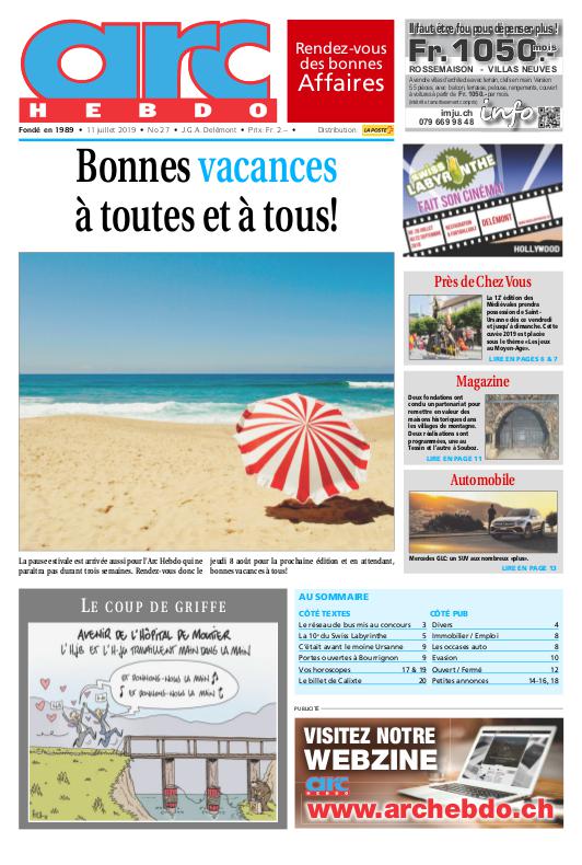 Jeudi 11 juillet 2019