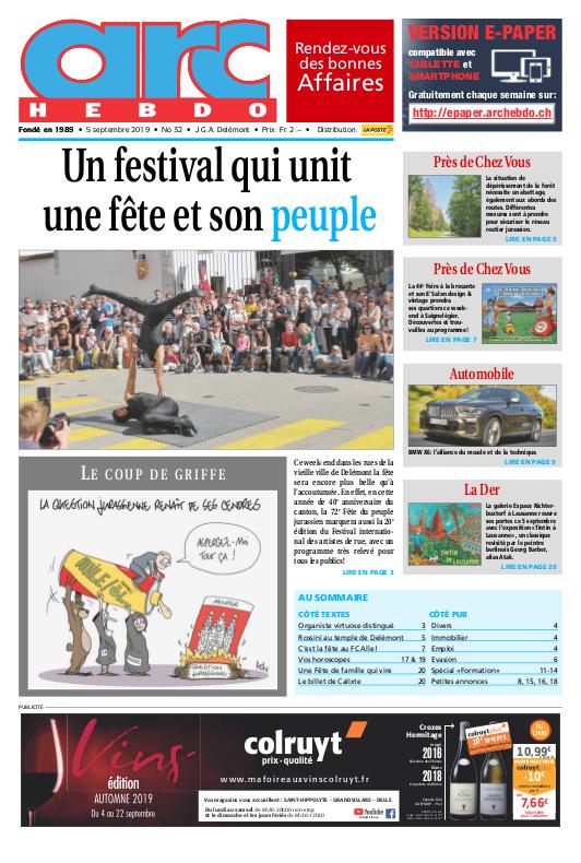 Jeudi 5 septembre 2019