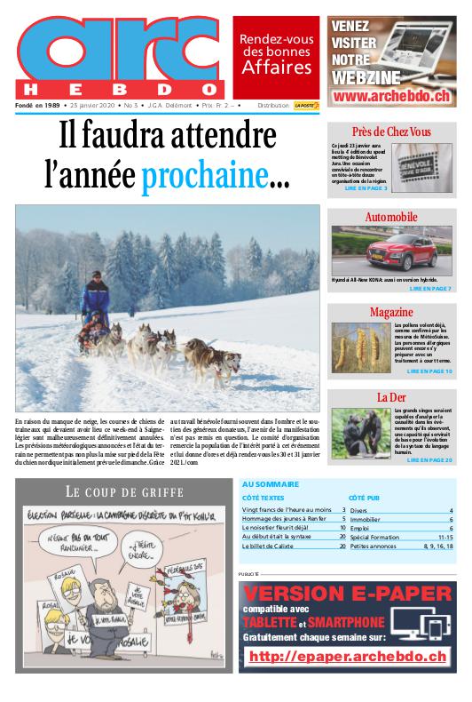 Jeudi 23 janvier 2020